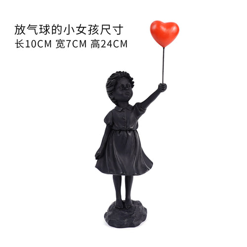 Banksy Balloon Girl Resin Decor for Home & Office
